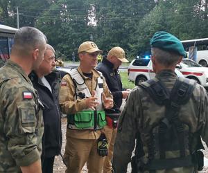 Wypadek w pobliżu Konotopu  - autobus z tirem 