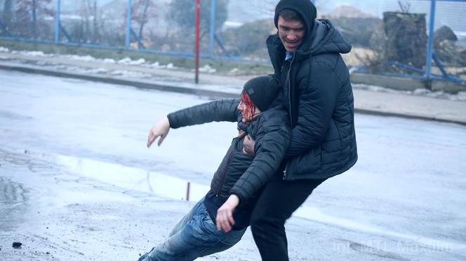 M jak miłość odc. 1365. Paweł Zduński (Rafał Mroczek), Marcin Chodakowski (Mikołaj Roznerski)