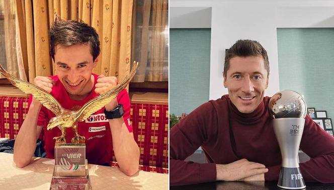 Kamil Stoch i Robert Lewandowski 