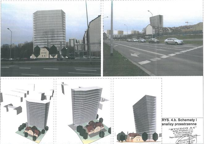 Inwestor chce postawić wieżowiec przy obwodnicy Szczecina. Pomysł budzi kontrowersje