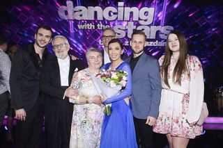 Adrianna Borek z rodzicami