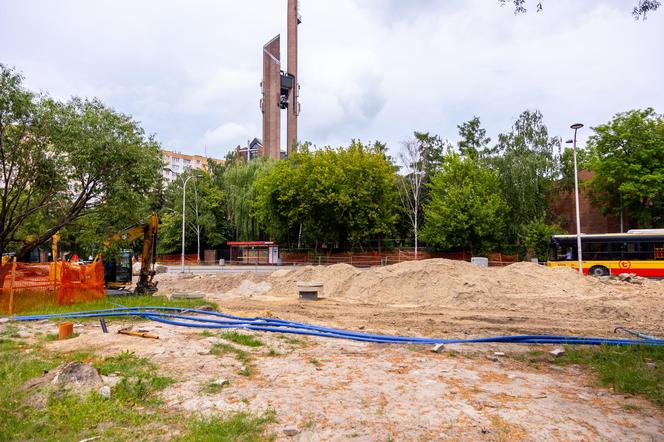 Budowa tramwaju na Stegny w Warszawie