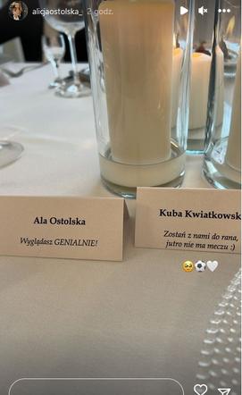 Alicja Ostolska (Ala jak miłość) i jej ukochany Kuba Kwiatkowski na weselu przyjaciół