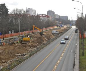 Tak wygląda budowa tramwaju do Wilanowa