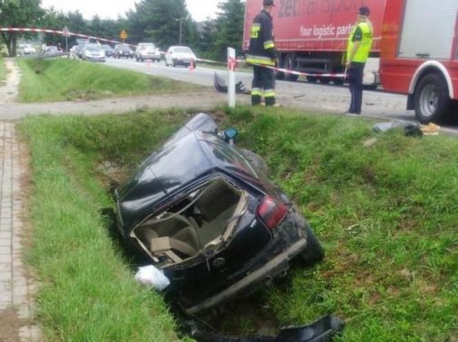 Wypadek w Trzcinicy koło Jasła
