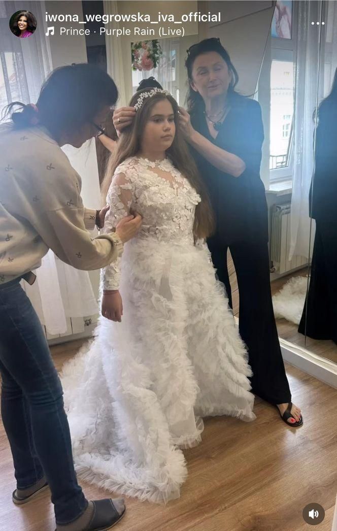 Komunia córki Iwony Węgrowskiej