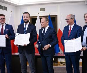 Liderzy KO, Trzeciej Drogi i Nowej Lewicy podpisali umowę koalicyjną