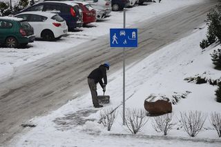 Pierwszy śnieg w Toruniu o wiele szybciej