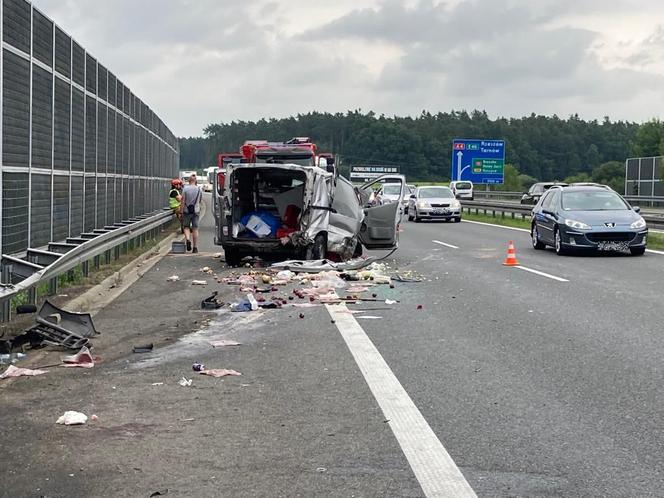 Dachowania na A4 i DK94 koło Tarnowa