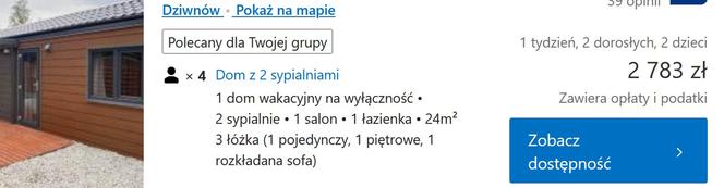 Domki letniskowe