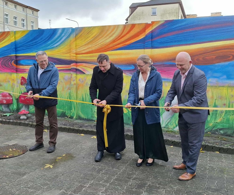 Mural w Centrum Kryzysowym Caritas