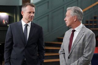 Barwy szczęścia odc. 3132. Bruno Stański (Lesław Żurek), Henryk Kępski (Zbigniew Suszyński)