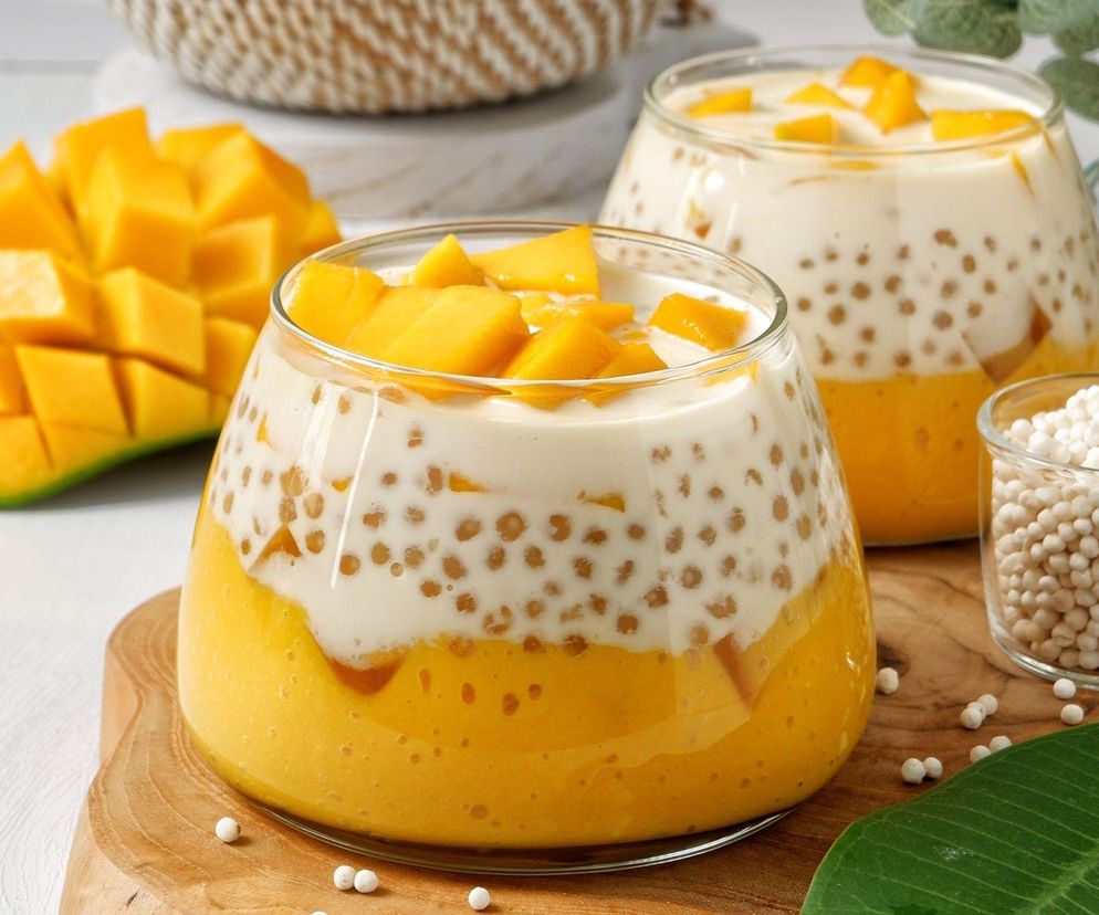 pudding z tapioki i mango