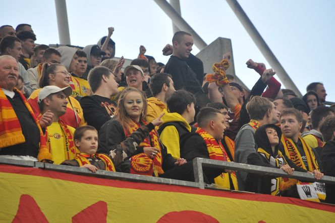 Korona Kielce - Lech Poznań. Zdjęcia kibiców na Exbud Arenie