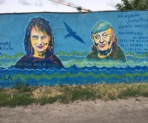 Nowy mural w Grudziądz. Powstał na ścianie garażu w centrum miasta 