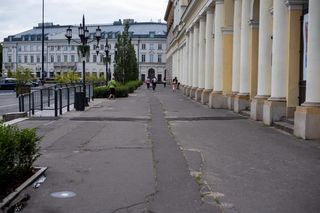 Plac Bankowy przed pracami remontowymi