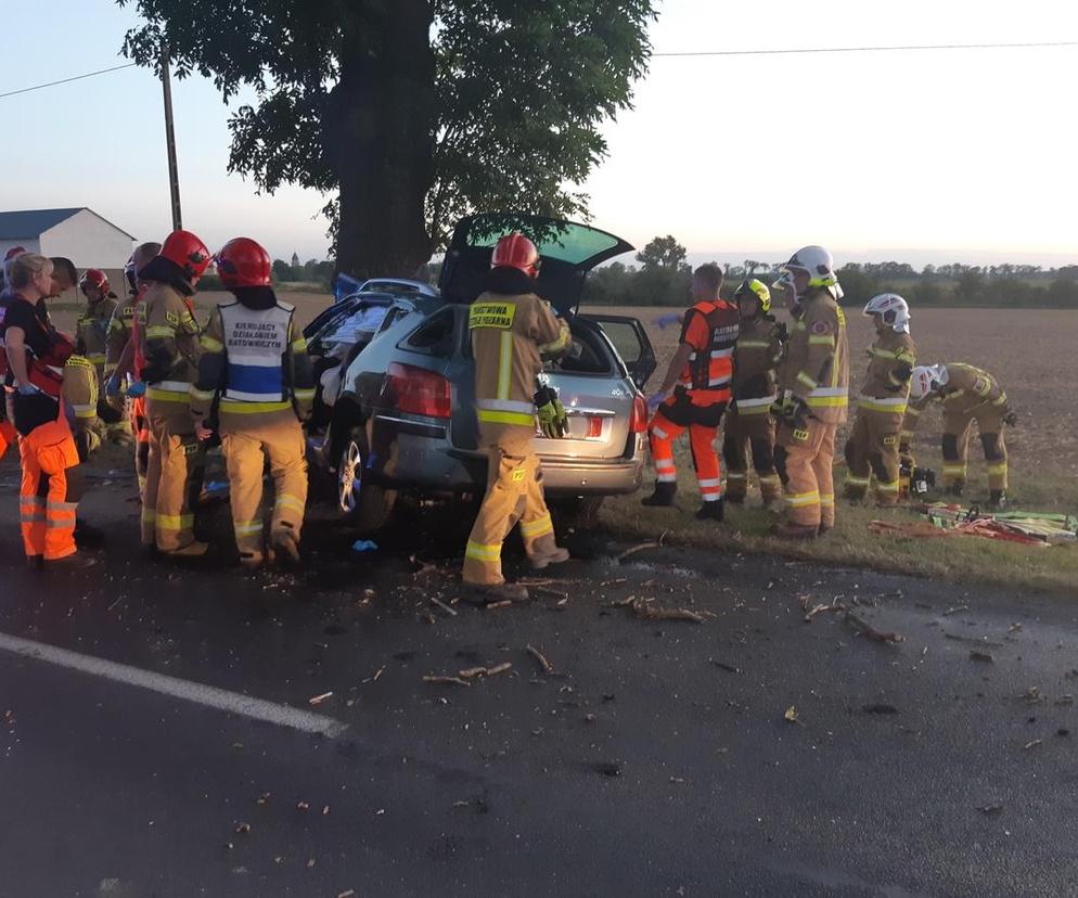 Tragiczny wypadek pod Mogilnem! Zginął kierowca i pasażerka