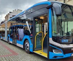 Prezentacja elektrycznych autobusów w Zamościu