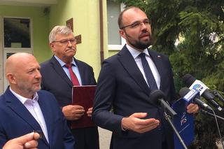 Konferencja prasowa Krzysztof Szczuckiego w Grudziądzu