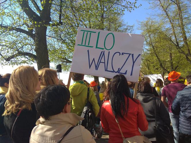 Manifestacja nauczycieli w Szczecinie