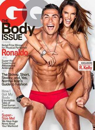 Cristiano Ronaldo i Alessandra Ambrosio GQ