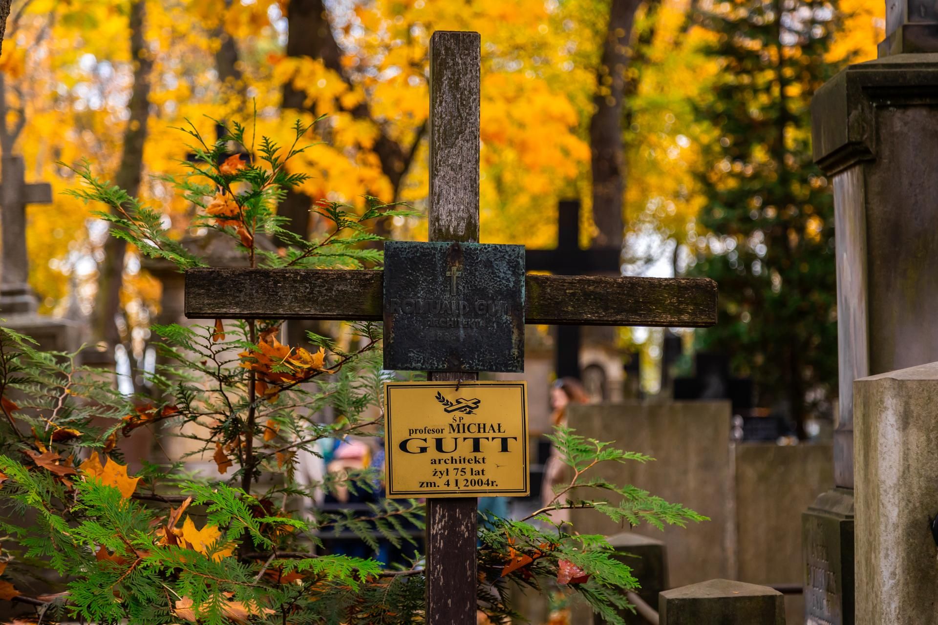 Stare Powązki. Groby architektów -  Prof. Michał Gutt