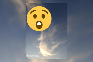 Przerażająca chmura na niebie! Wygląda jak duch [ZDJĘCIA]