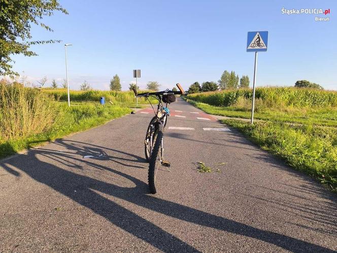 Tragedia w Bieruniu. Kierowca wjechał w cyklistę na przejeździe rowerowym. Mężczyzna nie żyje