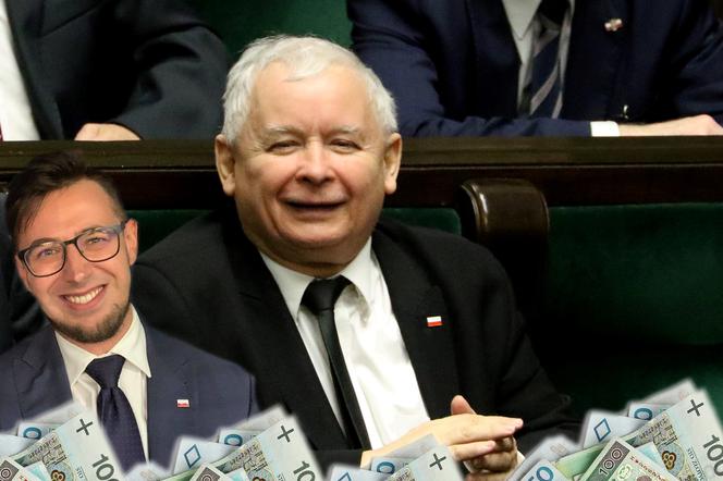 Młody Kaczyński i jego zarobki. Nie dorasta prezesowi PiS do pięt