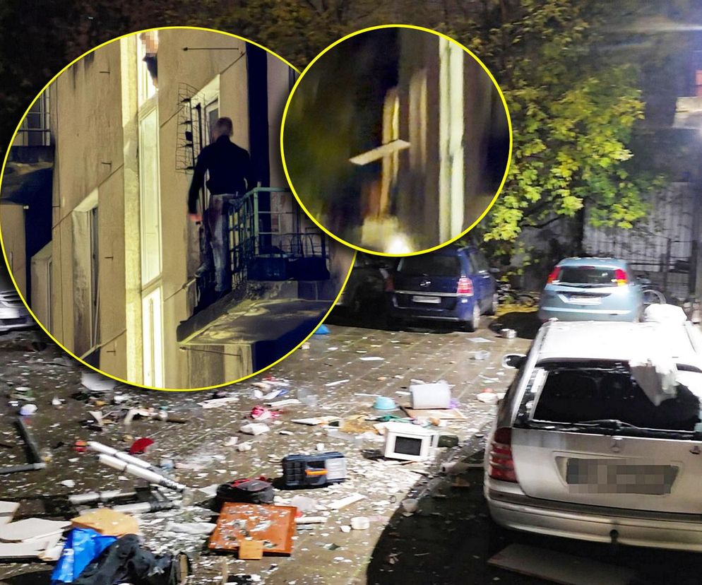 Furiat szalał na Mokotowie. Zrzucał meble na samochody