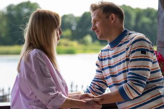 Barwy szczęścia, odc. 3125: Łukasz (Michał Rolnicki), Agnieszka (Katarzyna Tlałka)