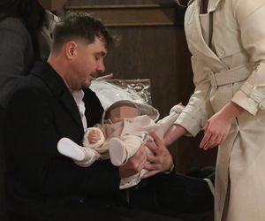 Daniel Martyniuk na chrzcinach syna