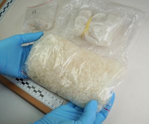 Policyjny nalot na mieszkanie w Toruniu. Zatrzymali 24-latka, znaleźli narkotyki