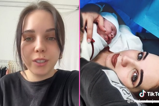 Lekarz mówił, że czeka ją cesarka. Zaczęła rodzić na weselu. Przynajmniej make-up na tip top