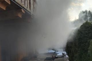 Berest. Pożar sauny na Sądecczyźnie. 11 osób musiało uciekać przed płomieniami