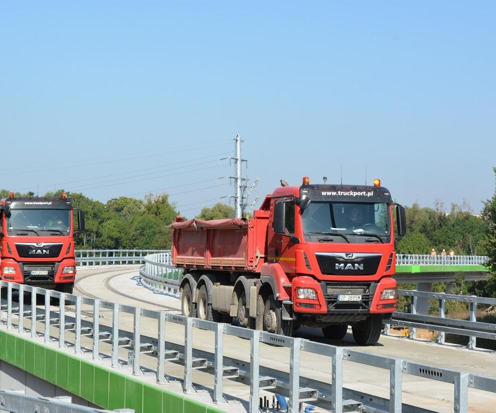 Estakada tramwajowa przeszła test obciążeniowy