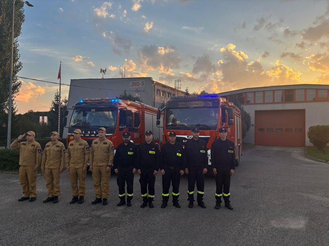 Hołd małopolskich strażaków dla zmarłego kolegi