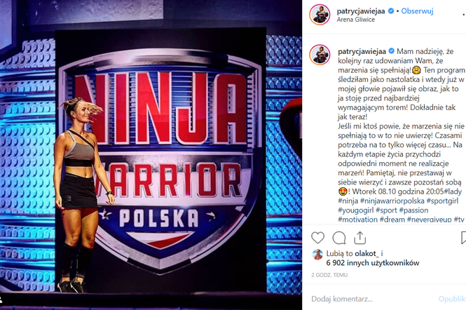 Patrycja Wieja w Ninja Warrior