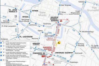 Duże utrudnienia dla pasażerów