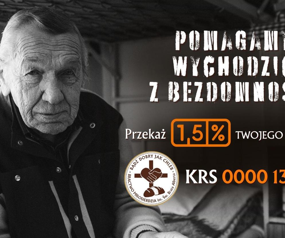 Przekaż 1,5% podatku na rzecz potrzebujących