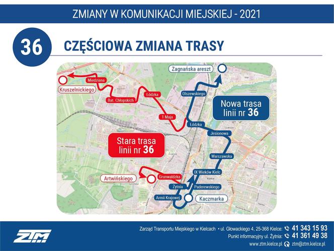 Linie autobusowe pojadą inaczej. W Kielcach będą spore zmiany w komunikacji miejskiej