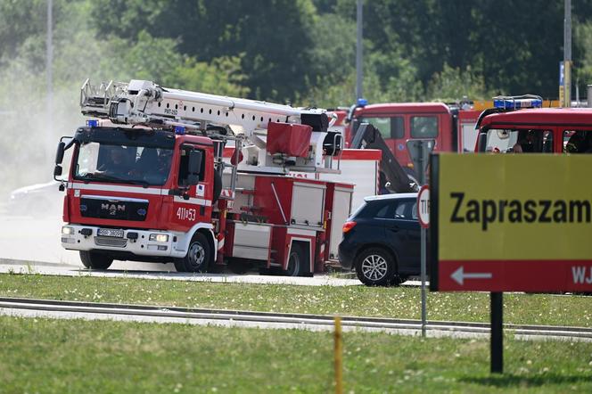 Służby ostrzegają! Alarmowy poziom amoniaku w związku z pożarem w Krośnie