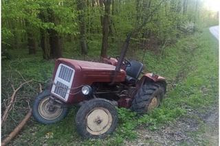 Zgłosił policjantom, że przejechał go własny traktor