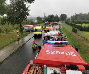 Śmiertelny wypadek pod Rawą Mazowiecką. Trzy osoby zginęły w zderzeniu BMW z busem