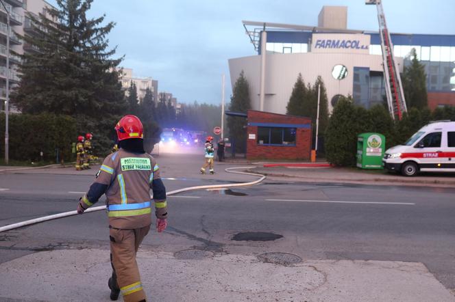  Pożar hali magazynowej w Katowicach