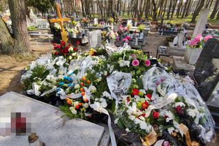 Rafał z Grudziądza nie żyje. Grób cenionego trenera i kulturysty utonął w kwiatach