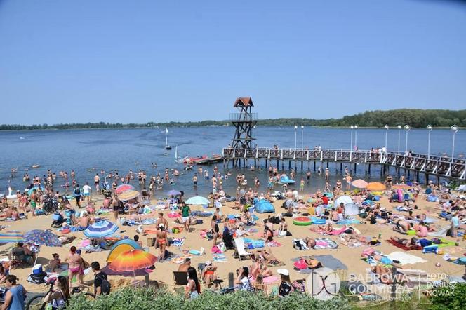 Plażowicze opanowali Pogorię III. Rekordowa frekwencja