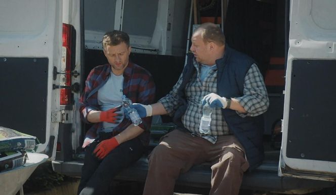 M jak miłość odc. 1878. Bartek (Arkadiusz Smoleński), Tadeusz (Bartłomiej Nowosielski)