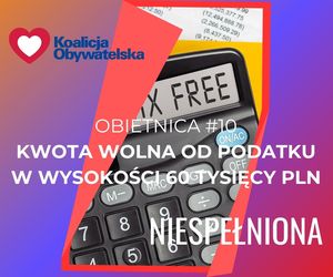 10. Kwota wolna od podatku w wysokości 60 tysięcy złotych