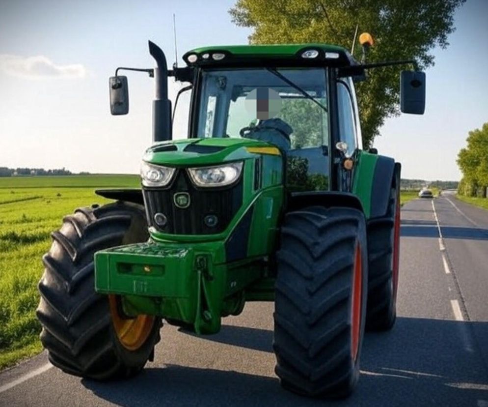 Ponad 3,5 promila alkoholu. Pijany traktorzysta capnięty w Parciakach